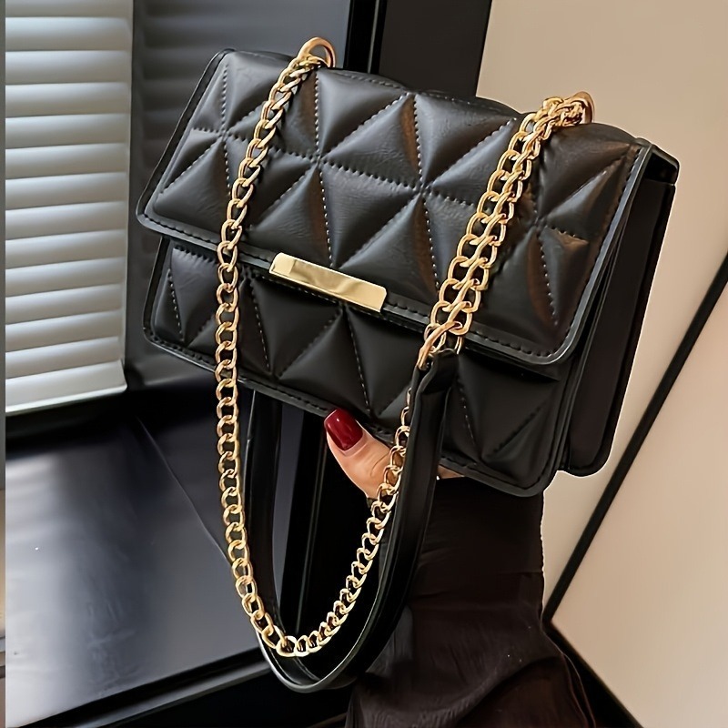 Luxury Quilted Bags - Moda Zinciri Kadın Omuz Çantası, Kadınlar