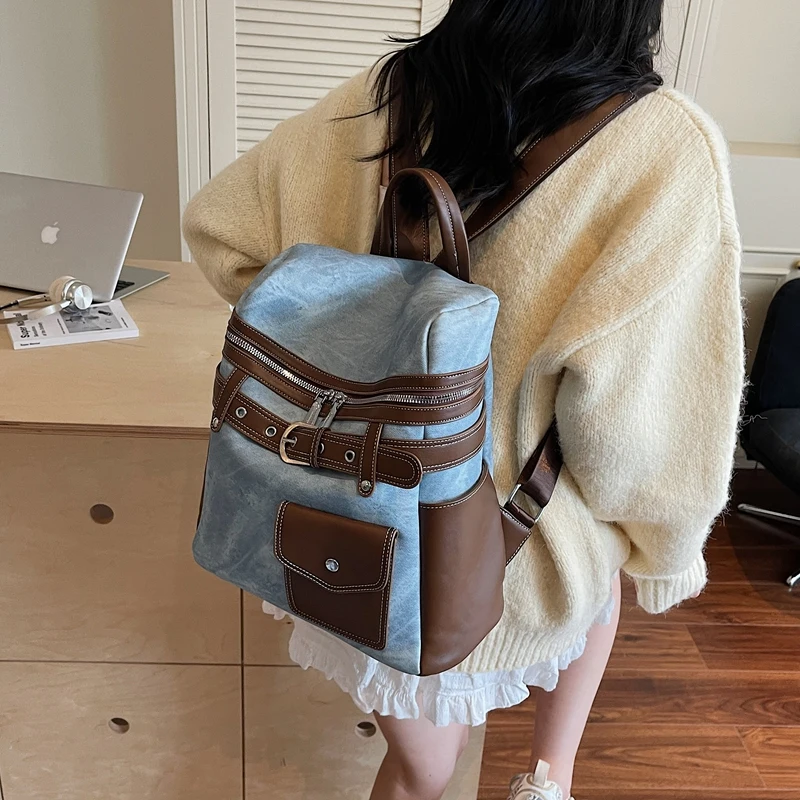 Luxury Bags Leather - Kadınlar için Suni Deri Küçük Sırt
