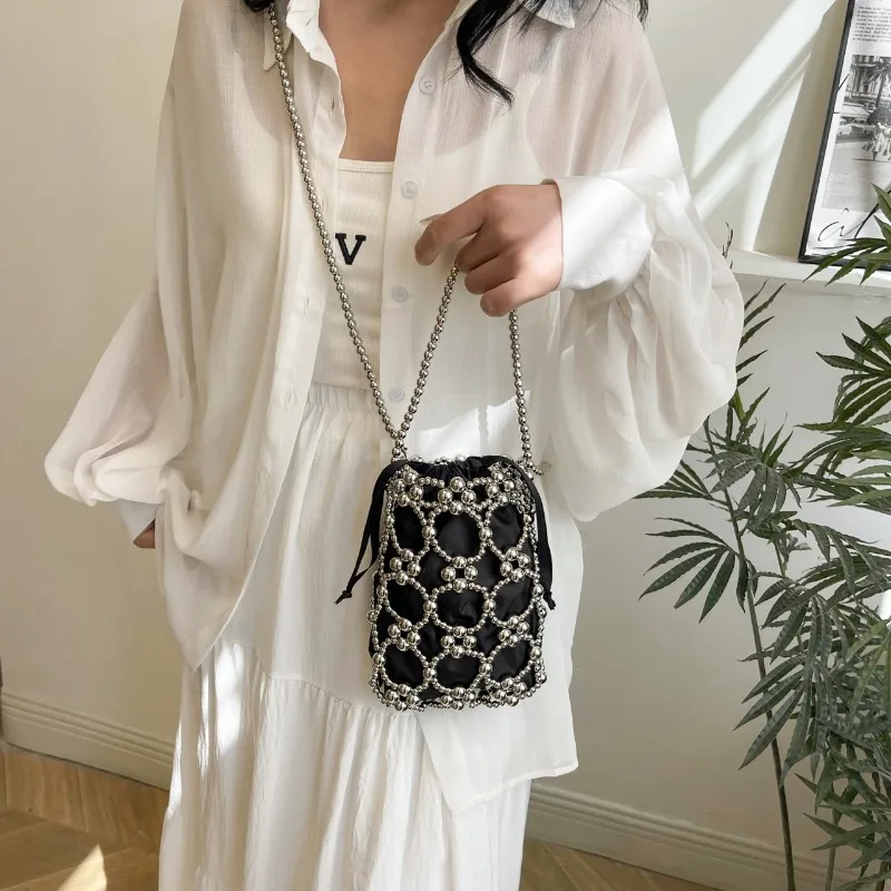 Boncuk Beyaz Kova Omuz ve Cros - Luxury Bags On Sales incelemesi ve fiyatı