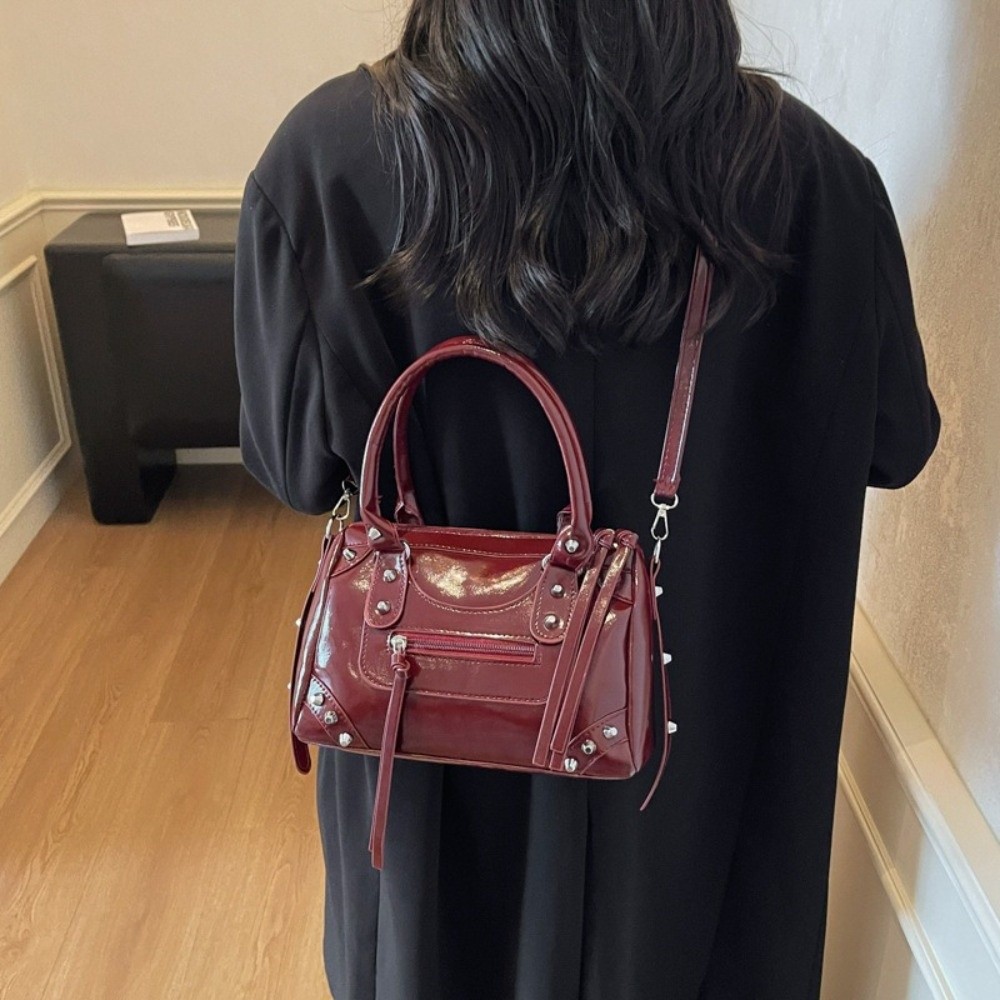 Vintage Perçinli Yastık Çanta, - Top Handle Patent Bag incelemesi ve fiyatı