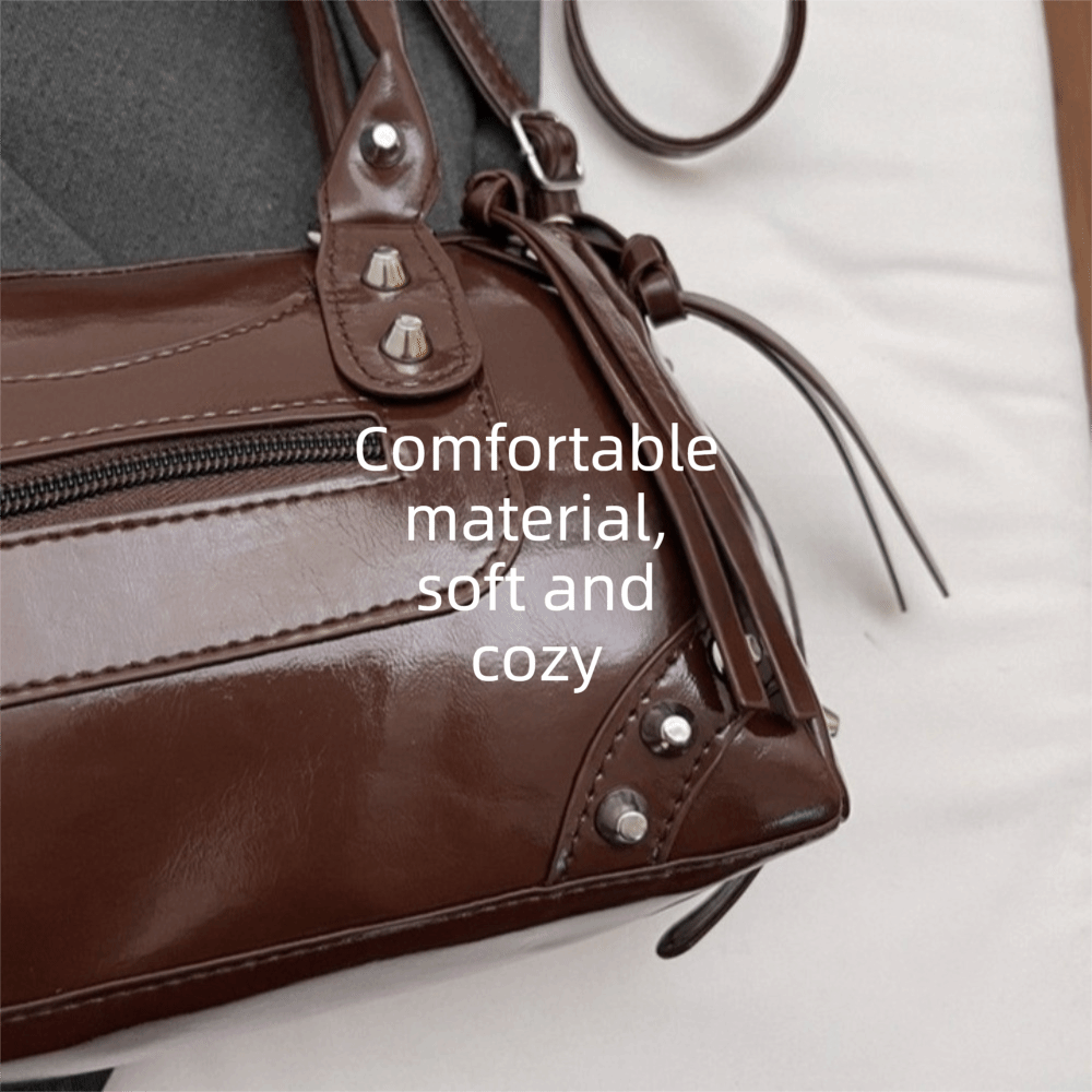 Vintage Perçinli Yastık Çanta, - Top Handle Patent Bag incelemesi ve fiyatı